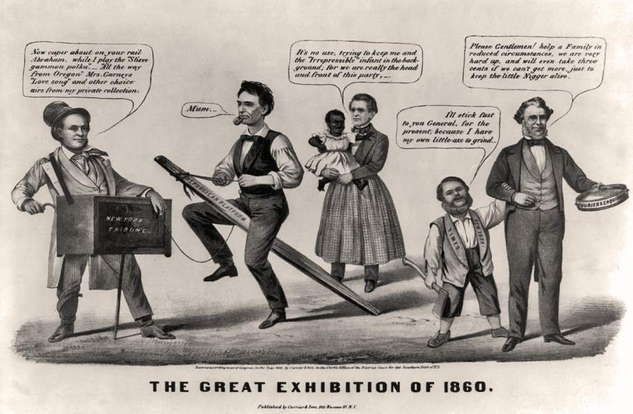 "The Great Exhibition of 1860," cartoon, 1860, zoomable image