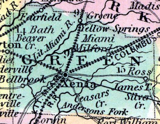 Greene County, Ohio, 1857
