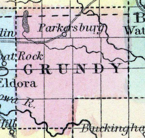 Grundy County, Iowa, 1857