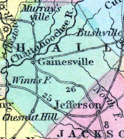 Hall County, Georgia, 1857