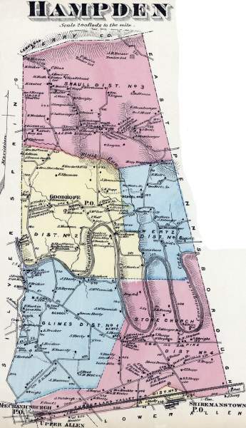 Hampden Township, Cumberland County, Pennsylvania, 1872, zoomable map