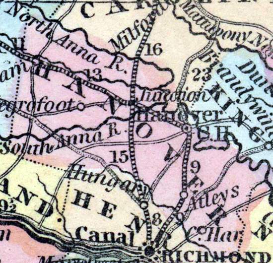 Hanover County, Virginia, 1857