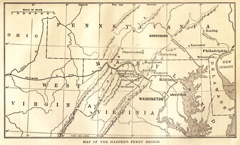 Harpers Ferry Region, 1859