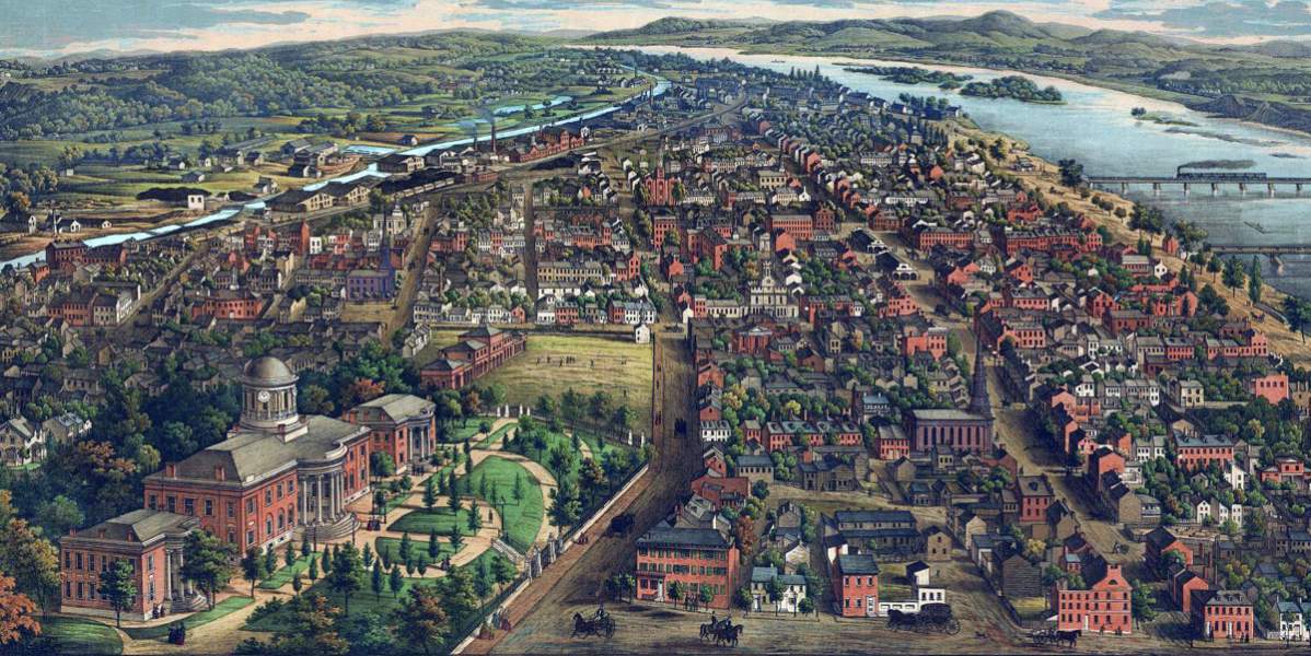 Harrisburg, Pennsylvania, 1855