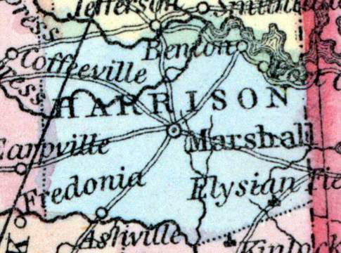 Harrison County, Texas, 1857