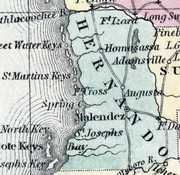 Hernando County, Florida, 1857