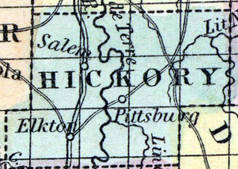Hickory County, Missouri, 1857