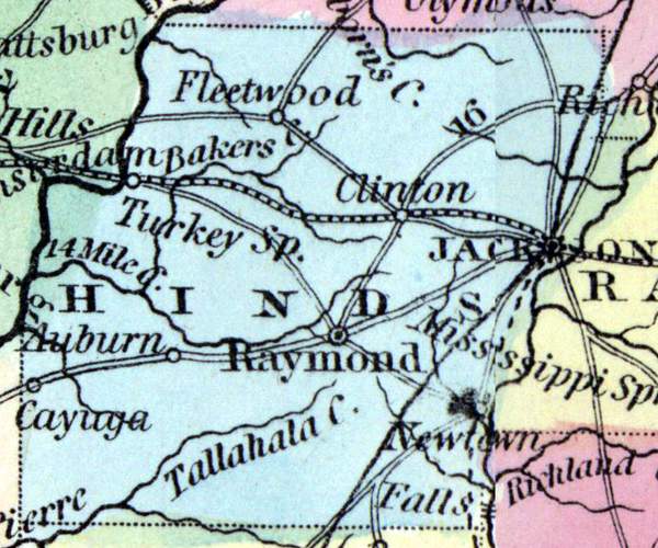 Hinds County, Mississippi, 1857