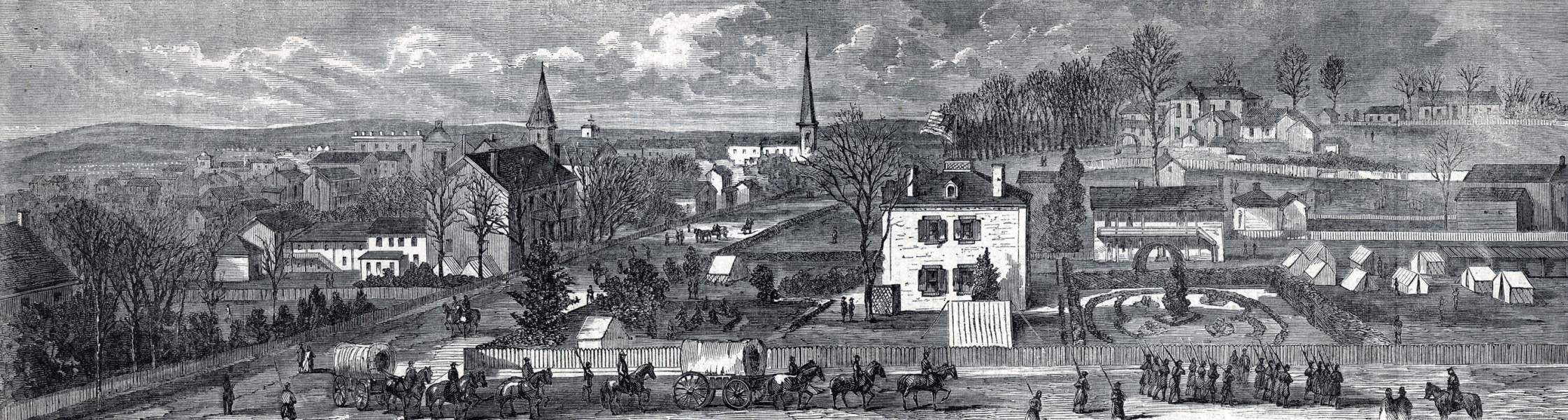 Huntsville, Alabama, 1864, artist's impression, zoomable image