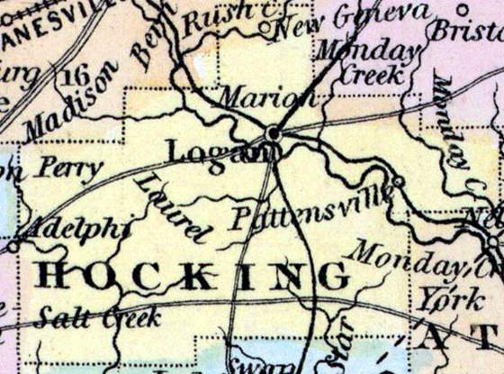 Hocking County, Ohio, 1857