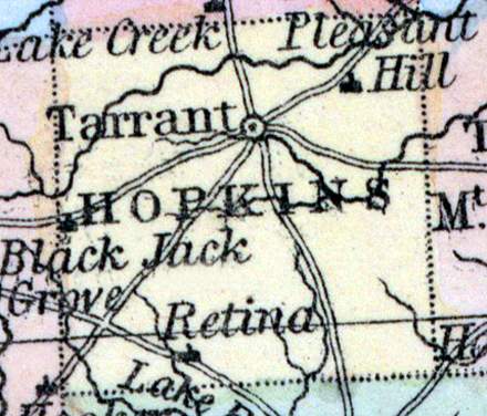 Hopkins County, Texas, 1857