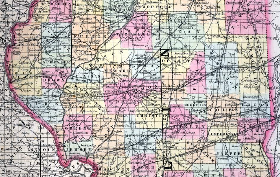 Illinois, 1857, central counties