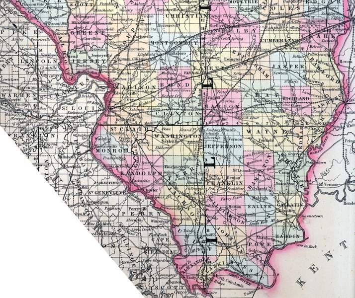 Illinois, 1857, southern counties
