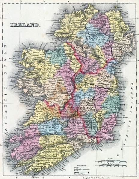Ireland, 1857, zoomable map