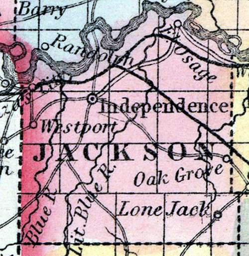 Jackson County, Missouri, 1857