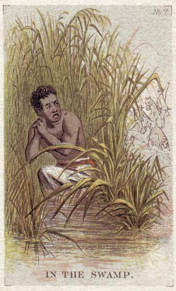 Journey of a Slave from the Plantation to the Battlefield - Number 7, In the Swamp