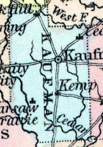 Kaufman County, Texas, 1857