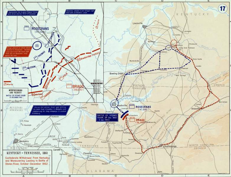 Confederate Retreat from Kentucky and Operations in Tennessee, October ...