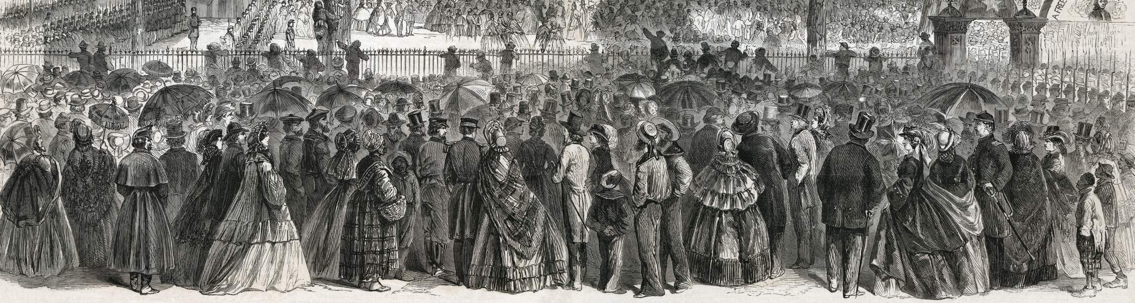 Inauguration of Governor Michael Hahn, New Orleans, Louisiana, March 4, 1864, artist's impression, zoomable image, detail