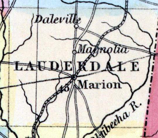Lauderdale County, Mississippi, 1857