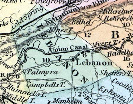 Lebanon County, Pennsylvania, 1857