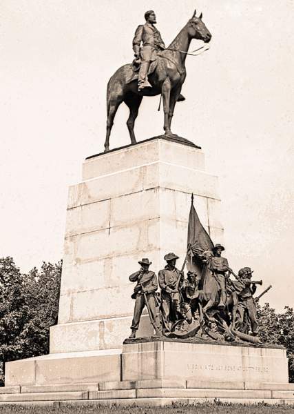 Lee's Monument, Gettysburg Battlefield, 1920