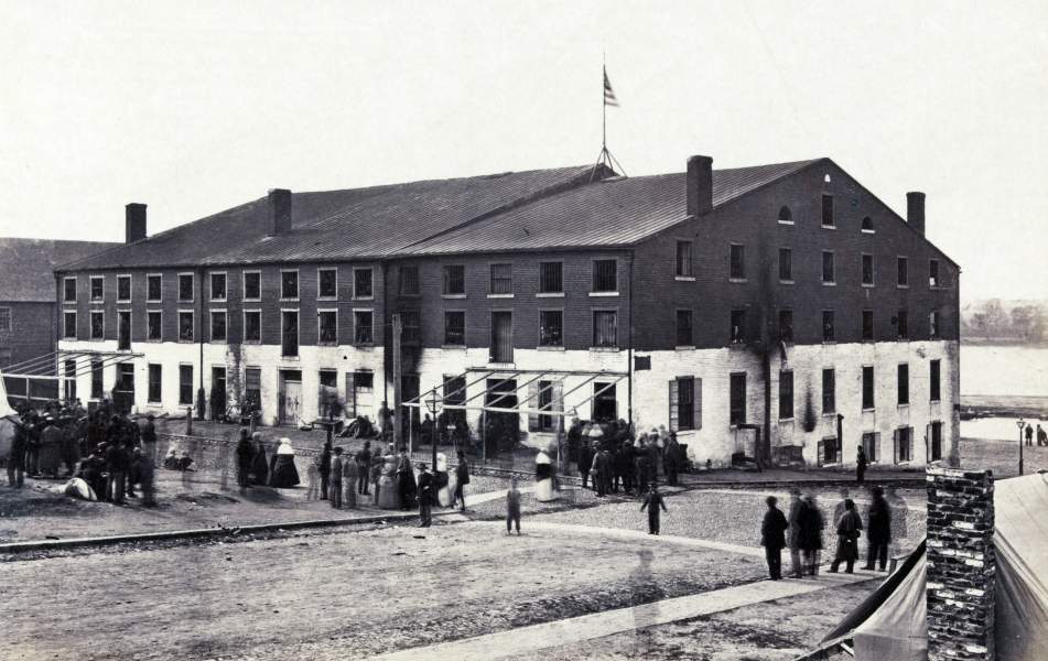 Libby Prison, Richmond, Virginia, circa 1865, zoomable image