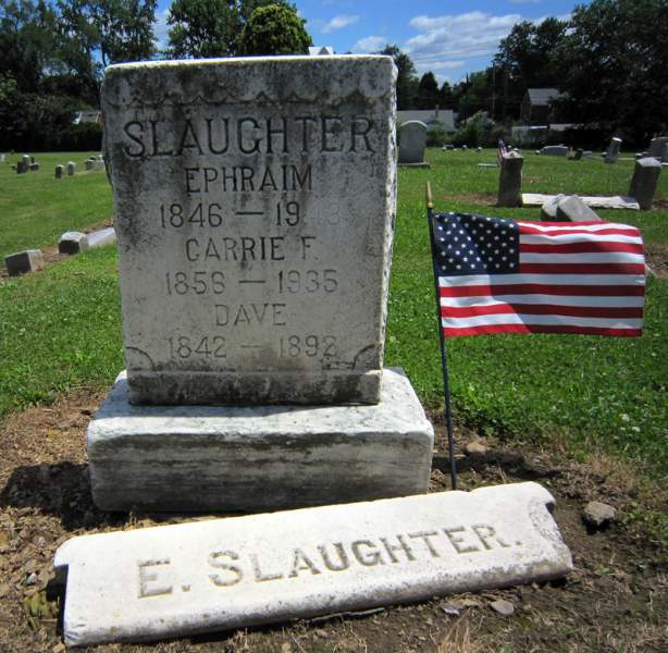 Grave of Ephraim Slaughter, 37th USCT, Lincoln Cemetery, Penbrook, Pennsylvania, 2010