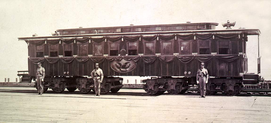 President Lincoln's funeral railway car, April-May 1865