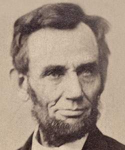 Abraham Lincoln, November 8, 1863, Alexander Gardner photograph, detail