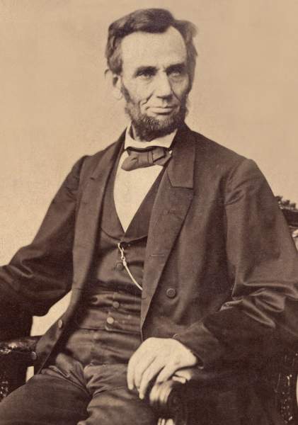 Abraham Lincoln, November 8, 1863, Alexander Gardner photograph, zoomable image, detail