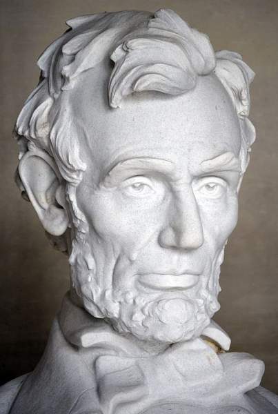 Abraham Lincoln, Lincoln Memorial Statue, detail