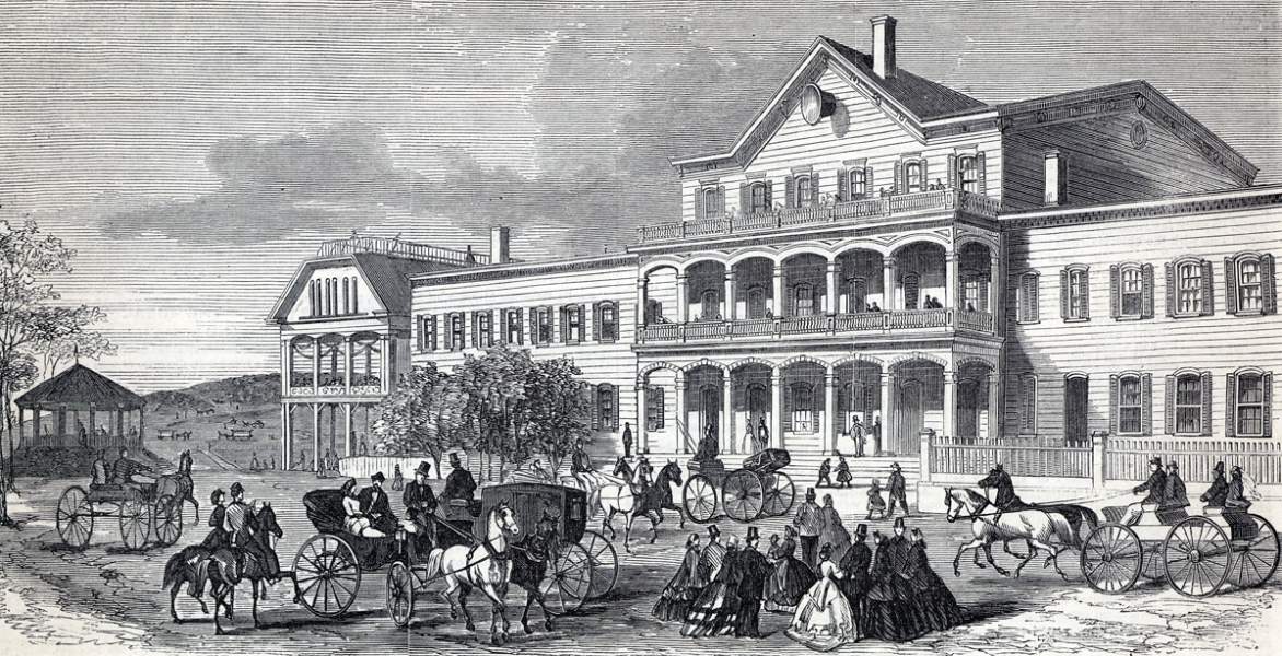 Lion Park Resort, New York City, August 1865, artist's impression
