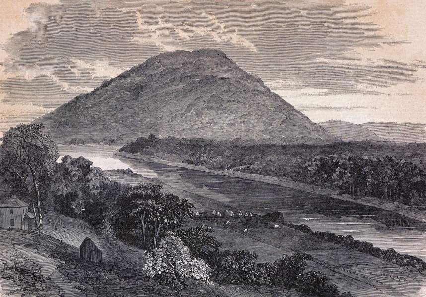 Lookout Mountain, Tennessee, September 1863, artist's impression, zoomable image
