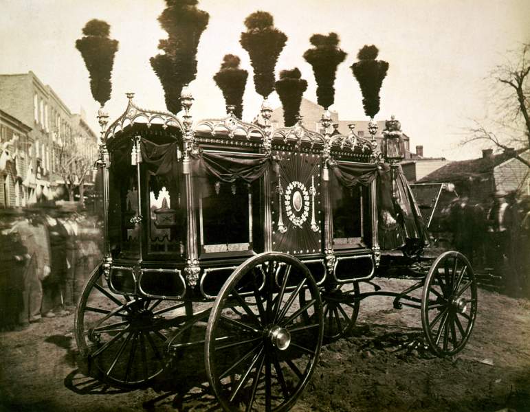 President Lincoln's burial hearse, Springfield, Illinois, May 1865