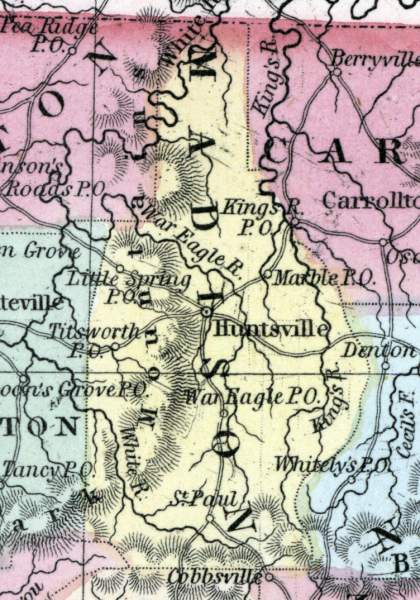Madison County, Arkansas, 1857 | House Divided