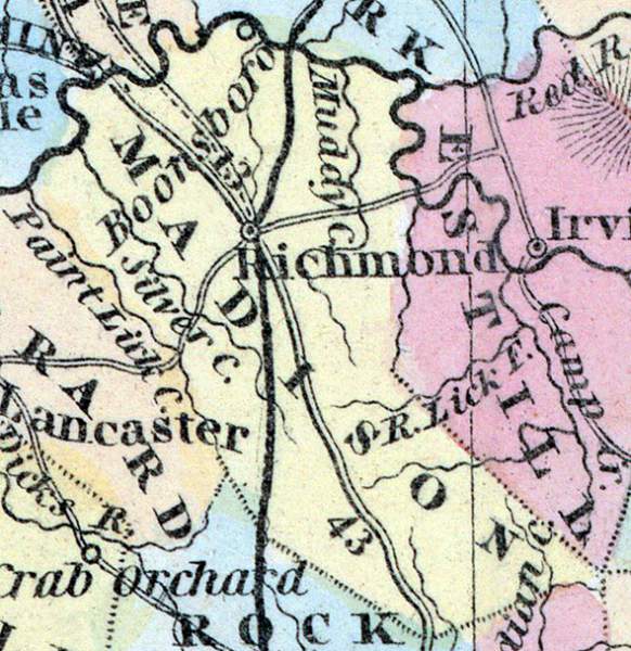 Madison County, Kentucky, 1857