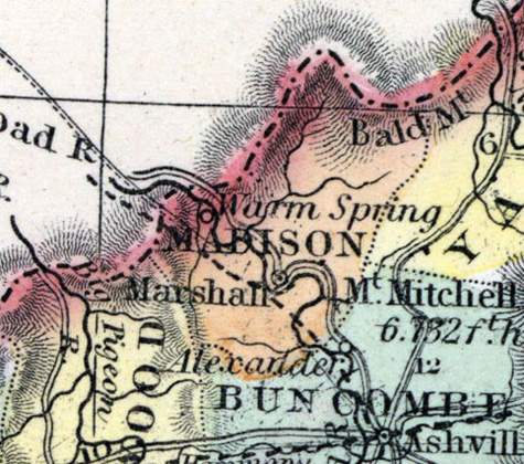 Madison County, North Carolina, 1857