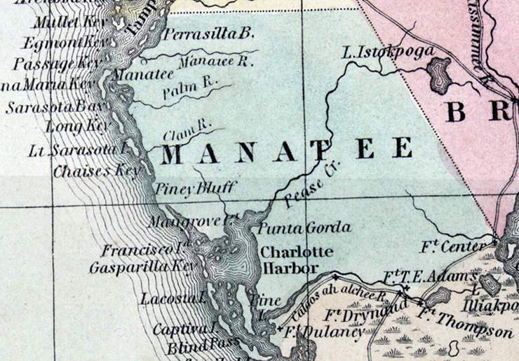 Manatee County, Florida, 1857