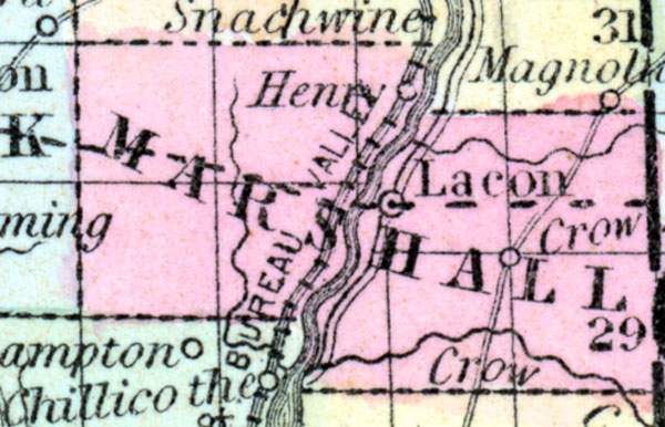 Marshall County Illinois 1857 House Divided