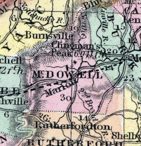 McDowell County, North Carolina, 1857