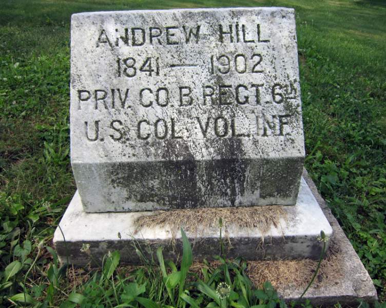 Grave of Andrew Hill, 6th USCT, Midland Cemetery, Steelton, Pennsylvania, June 2010