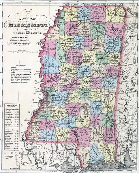 Mississippi, 1857