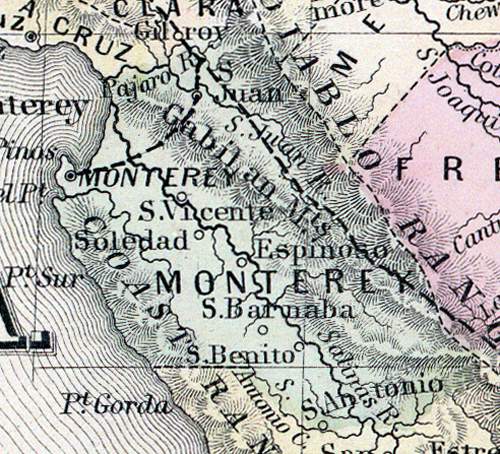 Monterey County, California, 1860