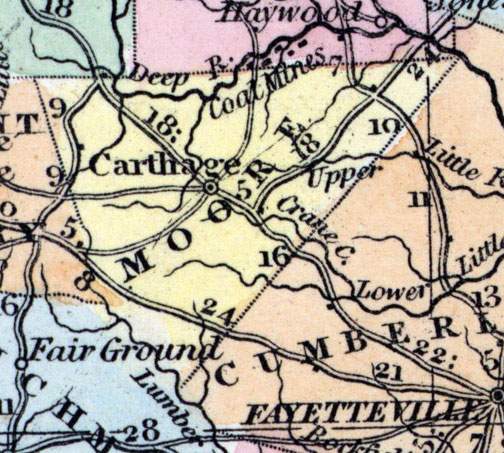 Moore County, North Carolina, 1857