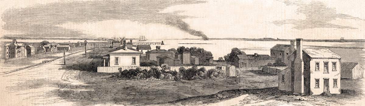 Morehead City and vicinity, North Carolina, March 1862, artist's impression