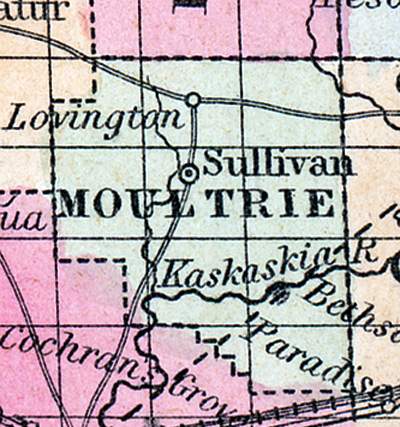 Moultrie County, Illinois, 1857