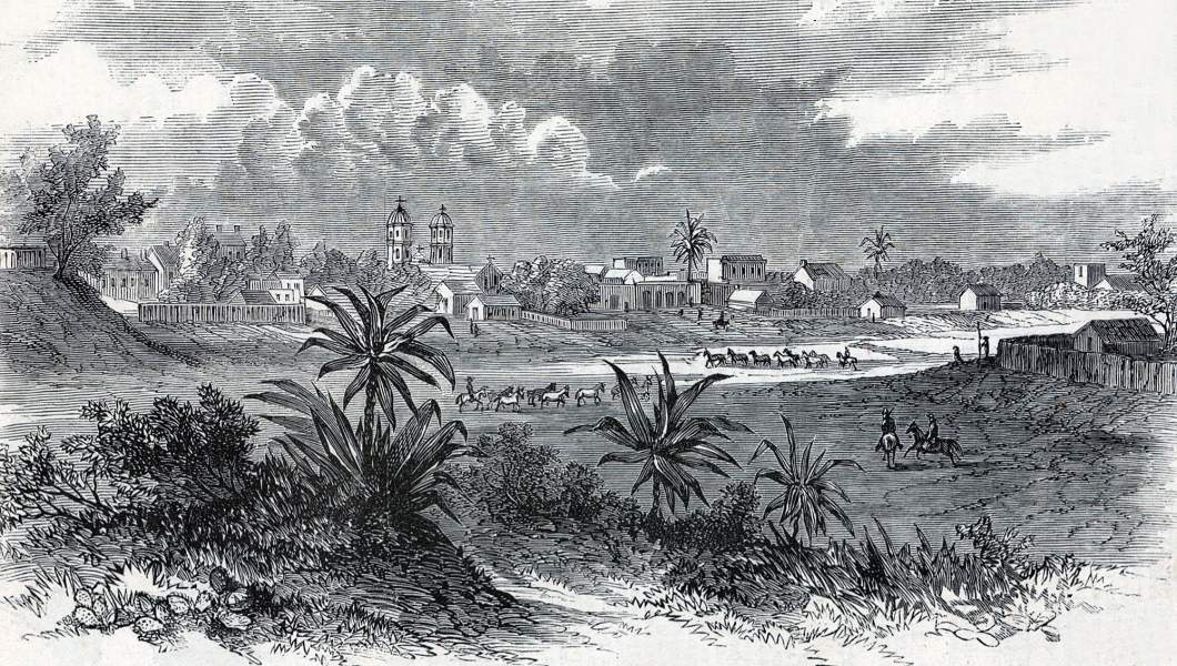 Matamoros, Mexico, December 1863, artist's impression, zoomable image