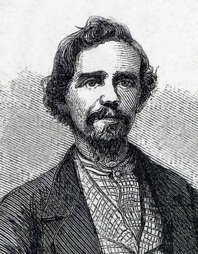Hiram Oliver, executed at Camp Chase, Ohio, September 6, 1865, artist's impression