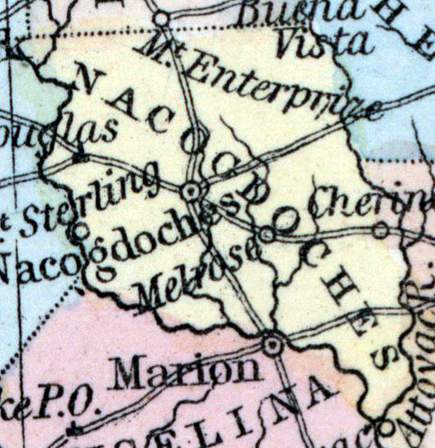 Nacogdoches County, Texas, 1857